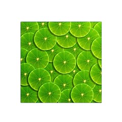 Lime Textures Macro, Tropical Fruits, Citrus Fruits, Green Lemon Texture Satin Bandana Scarf 22  X 22 