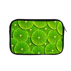 Lime Textures Macro, Tropical Fruits, Citrus Fruits, Green Lemon Texture Apple Macbook Pro 13  Zipper Case by nateshop