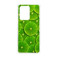 Lime Textures Macro, Tropical Fruits, Citrus Fruits, Green Lemon Texture Samsung Galaxy S20 Ultra 6 9 Inch Tpu Uv Case by nateshop
