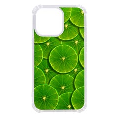 Lime Textures Macro, Tropical Fruits, Citrus Fruits, Green Lemon Texture Iphone 13 Pro Tpu Uv Print Case by nateshop