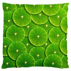 Lime Textures Macro, Tropical Fruits, Citrus Fruits, Green Lemon Texture 16  Baby Flannel Cushion Case (two Sides)