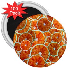 Oranges Patterns Tropical Fruits, Citrus Fruits 3  Magnets (100 Pack)