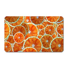 Oranges Patterns Tropical Fruits, Citrus Fruits Magnet (rectangular) by nateshop