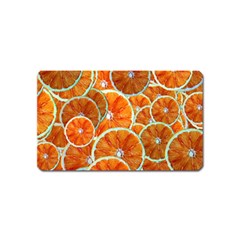 Oranges Patterns Tropical Fruits, Citrus Fruits Magnet (name Card) by nateshop