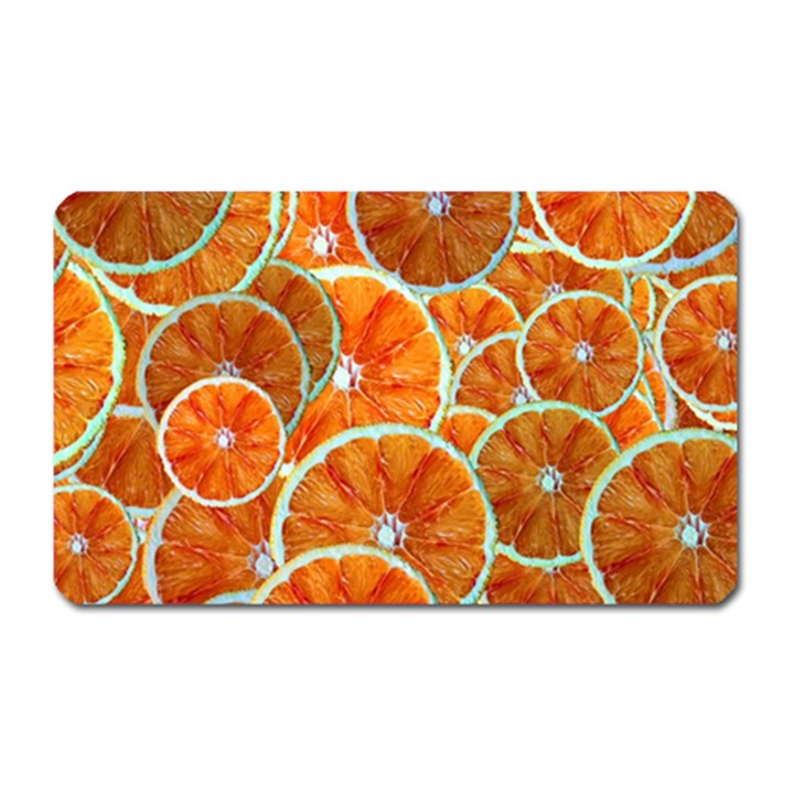 Oranges Patterns Tropical Fruits, Citrus Fruits Magnet (Rectangular)