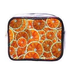 Oranges Patterns Tropical Fruits, Citrus Fruits Mini Toiletries Bag (one Side)