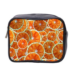 Oranges Patterns Tropical Fruits, Citrus Fruits Mini Toiletries Bag (two Sides) by nateshop