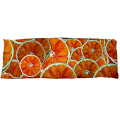 Oranges Patterns Tropical Fruits, Citrus Fruits Body Pillow Case Dakimakura (two Sides) by nateshop