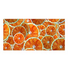 Oranges Patterns Tropical Fruits, Citrus Fruits Satin Shawl 45  X 80 