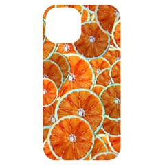 Oranges Patterns Tropical Fruits, Citrus Fruits Iphone 14 Black Uv Print Case by nateshop