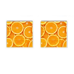 Oranges Textures, Close-up, Tropical Fruits, Citrus Fruits, Fruits Cufflinks (Square)