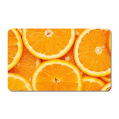 Oranges Textures, Close-up, Tropical Fruits, Citrus Fruits, Fruits Magnet (rectangular) by nateshop