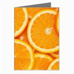 Oranges Textures, Close-up, Tropical Fruits, Citrus Fruits, Fruits Greeting Card by nateshop