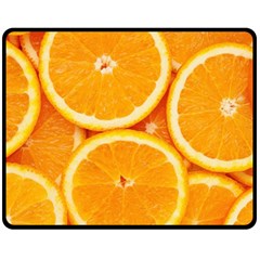 Oranges Textures, Close-up, Tropical Fruits, Citrus Fruits, Fruits Fleece Blanket (medium) by nateshop