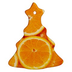 Oranges Textures, Close-up, Tropical Fruits, Citrus Fruits, Fruits Ornament (christmas Tree) 