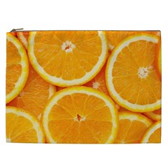 Oranges Textures, Close-up, Tropical Fruits, Citrus Fruits, Fruits Cosmetic Bag (xxl)