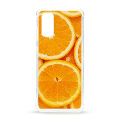 Oranges Textures, Close-up, Tropical Fruits, Citrus Fruits, Fruits Samsung Galaxy S20 6 2 Inch Tpu Uv Case by nateshop