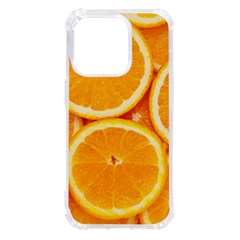 Oranges Textures, Close-up, Tropical Fruits, Citrus Fruits, Fruits Iphone 14 Pro Tpu Uv Print Case by nateshop