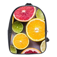 Oranges, Grapefruits, Lemons, Limes, Fruits School Bag (xl)