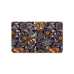 Paisley Texture, Floral Ornament Texture Magnet (name Card) by nateshop