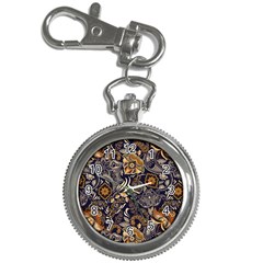 Paisley Texture, Floral Ornament Texture Key Chain Watches by nateshop