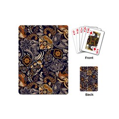 Paisley Texture, Floral Ornament Texture Playing Cards Single Design (mini) by nateshop