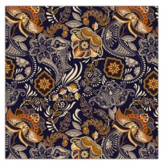 Paisley Texture, Floral Ornament Texture Square Satin Scarf (36  X 36 ) by nateshop