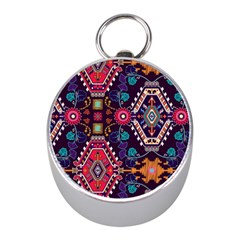 Pattern, Ornament, Motif, Colorful Mini Silver Compasses by nateshop