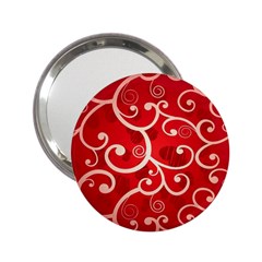 Patterns, Corazones, Texture, Red, 2 25  Handbag Mirrors by nateshop