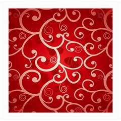 Patterns, Corazones, Texture, Red, Medium Glasses Cloth (2 Sides) by nateshop