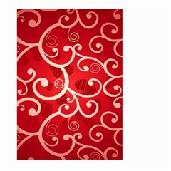 Patterns, Corazones, Texture, Red, Large Garden Flag (two Sides)