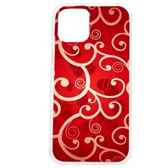 Patterns, Corazones, Texture, Red, Iphone 12 Pro Max Tpu Uv Print Case by nateshop