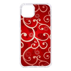 Patterns, Corazones, Texture, Red, Iphone 14 Plus Tpu Uv Print Case by nateshop