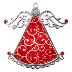 Patterns, Corazones, Texture, Red, Metal Angel With Crystal Ornament