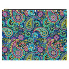 Patterns, Green Background, Texture Cosmetic Bag (xxxl)