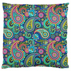 Patterns, Green Background, Texture Standard Premium Plush Fleece Cushion Case (Two Sides)