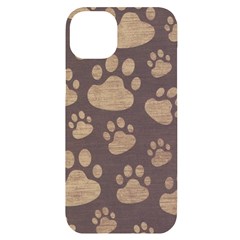 Paws Patterns, Creative, Footprints Patterns Iphone 14 Plus Black Uv Print Case by nateshop