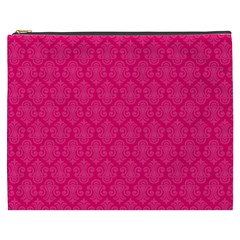 Pink Pattern, Abstract, Background, Bright, Desenho Cosmetic Bag (xxxl)