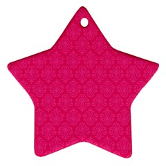 Pink Pattern, Abstract, Background, Bright, Desenho Star Ornament (two Sides)