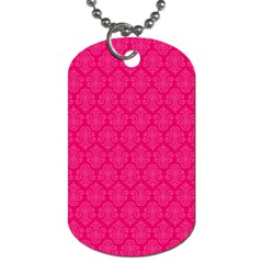 Pink Pattern, Abstract, Background, Bright, Desenho Dog Tag (two Sides) by nateshop