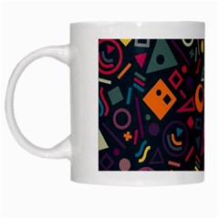 Random, Abstract, Forma, Cube, Triangle, Creative White Mug by nateshop