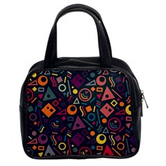 Random, Abstract, Forma, Cube, Triangle, Creative Classic Handbag (two Sides) by nateshop