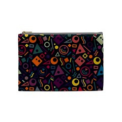 Random, Abstract, Forma, Cube, Triangle, Creative Cosmetic Bag (medium) by nateshop