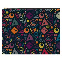 Random, Abstract, Forma, Cube, Triangle, Creative Cosmetic Bag (xxxl) by nateshop
