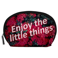 Indulge In Life s Small Pleasures  Accessory Pouch (large) by dflcprintsclothing