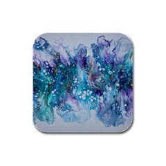 Sea Anemone Rubber Square Coaster (4 Pack) by CKArtCreations