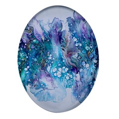 Sea Anemone Oval Glass Fridge Magnet (4 Pack) by CKArtCreations