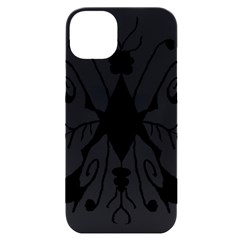 Black Silhouette Artistic Hand Draw Symbol Wb Iphone 14 Plus Black Uv Print Case by dflcprintsclothing