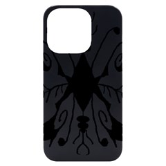 Black Silhouette Artistic Hand Draw Symbol Wb Iphone 14 Pro Black Uv Print Case by dflcprintsclothing