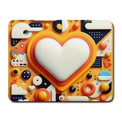 Valentine s Day Design Heart Love Poster Decor Romance Postcard Youth Fun Small Mousepad